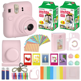 Fujifilm Instax Mini 12 Blossom Pink camera ready for instant prints