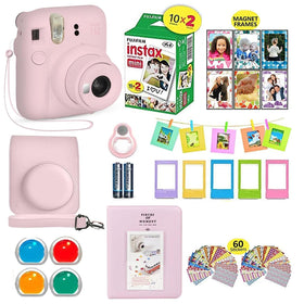 Fujifilm Instax Mini 12 Blossom Pink camera for instant prints and fun.