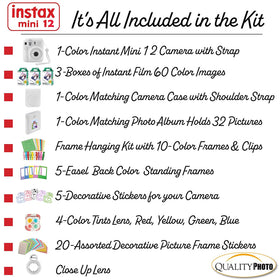 Protective camera case keeps your Instax Mini 12 safe during travel.