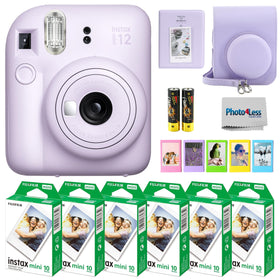 Fujifilm Instax Mini 12 front view showing compact design for on-the-go memories