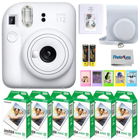 Fujifilm Instax Mini 12 camera front view for quick on-the-go memories.