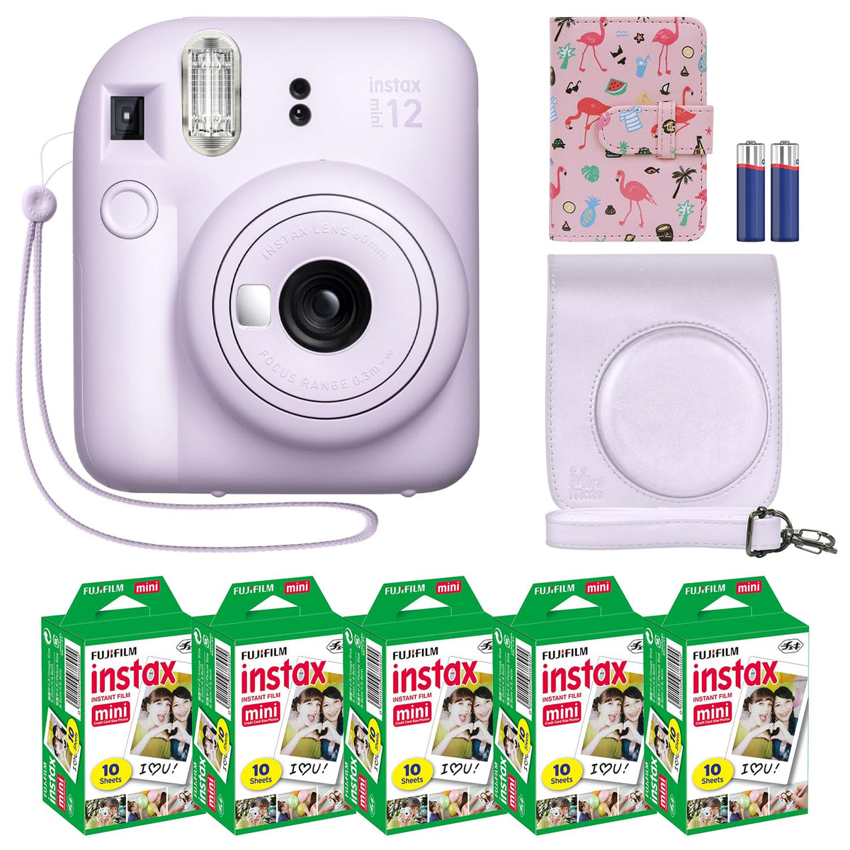 Fujifilm Instax Mini 12 camera Lilac Purple for instant prints.