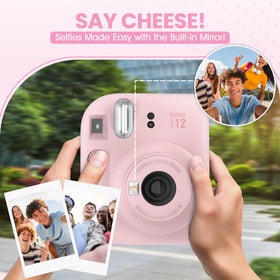 Includes 10 exposures Instax film for immediate sharing.