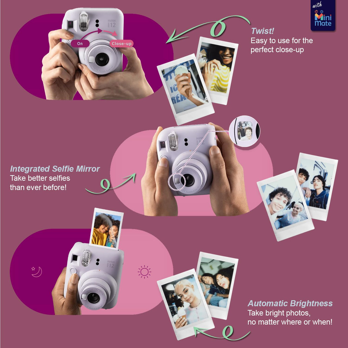 50 sheet film pack for instant credit card size prints