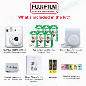 Fujifilm Instax Mini 12 film pack 60 sheets for abundant instant prints.