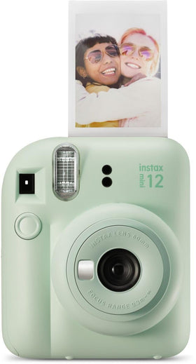 Fujifilm Instax Mini 12 mint green front view for quick, playful photos