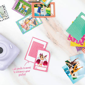 Fujifilm Instax Mini 12 photo album and stickers, personalize your prints.
