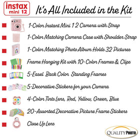 Fujifilm Instax Mini 12 photo album for organizing instant prints
