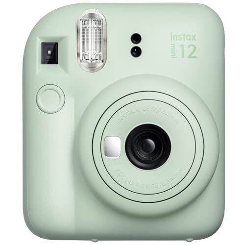 Fujifilm Instax Mini 12 selfie mirror for quick, flattering selfies.