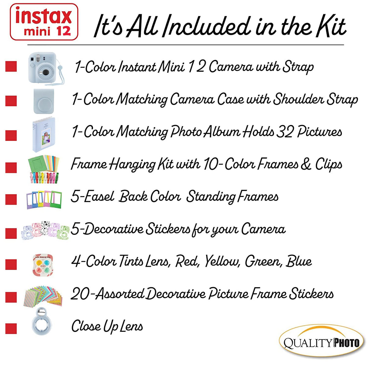 Fujifilm Instax Mini 12 stickers set emphasizes playful personalization
