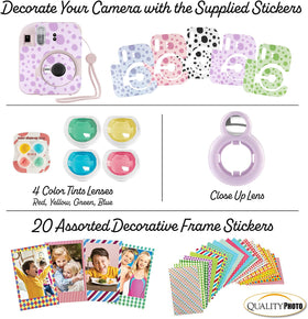 Stickers to personalize Instax Mini 12 shots and gear