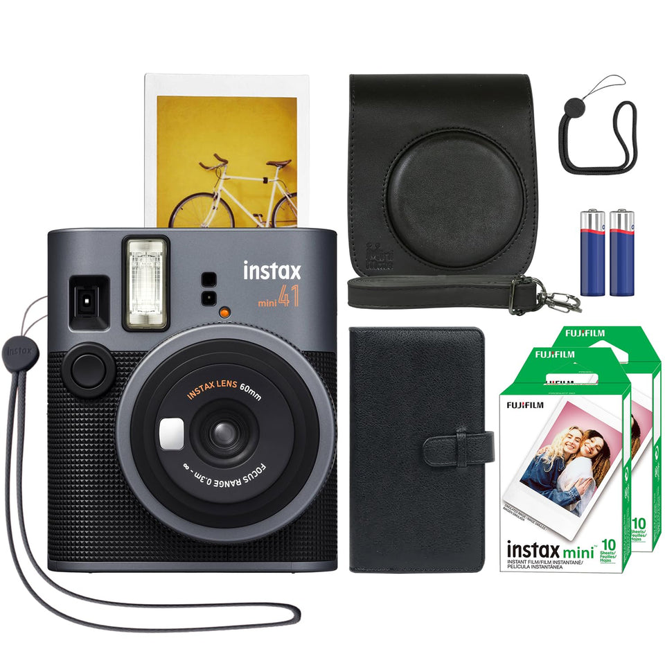 Fujifilm Instax Mini 41 camera black for instant photo prints on the go