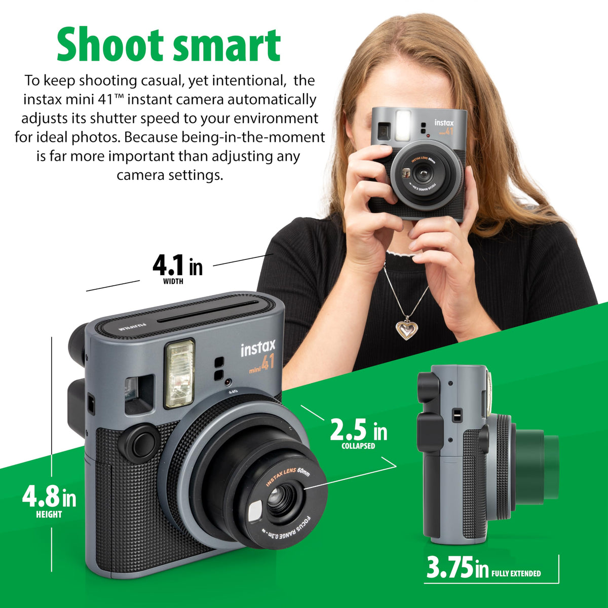 Fujifilm Instax Mini 41 60mm lens with selfie mirror