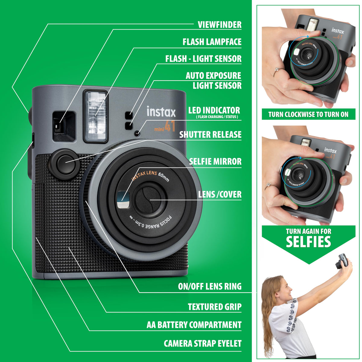 Fujifilm Instax Mini 41 photo album for storing prints
