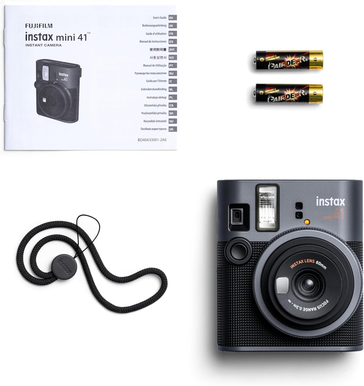 Fujifilm Instax Mini 41 selfie mirror and close-up mode for portraits.
