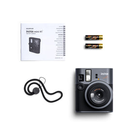 Fujifilm Instax Mini 41 textured body offers secure grip and vintage-modern appeal.