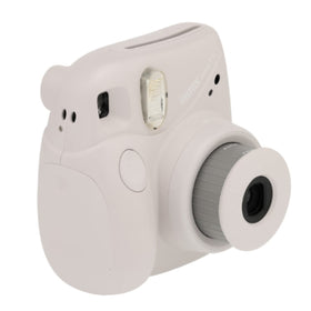 Fujifilm Instax Mini 7+ renewed back view, sleek gray finish for modern style.
