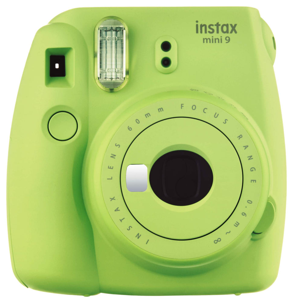 Fujifilm Instax Mini 9 Lime Green front view for portable instant prints