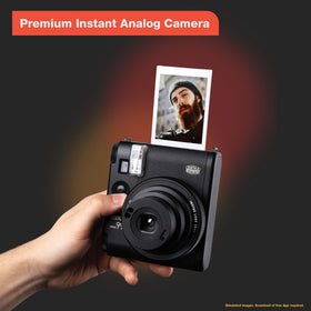 Fujifilm Instax Mini 99 indoor setting for cozy, well-lit indoor portraits.