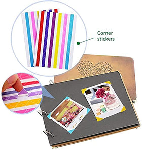 Fujifilm Instax Mini accessory bundle showcasing film, frames, and stickers for creative printing