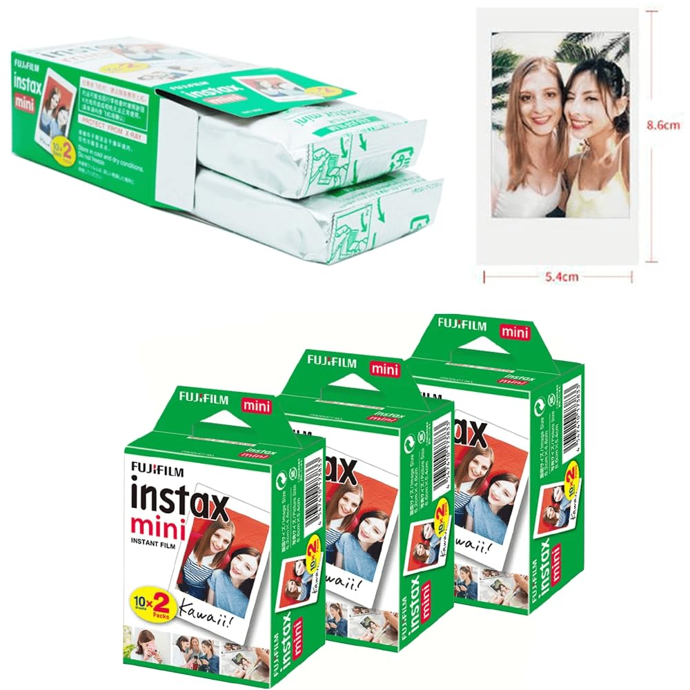 Wallet-friendly Instax Mini daylight film prints for spontaneous on-the-go moments.