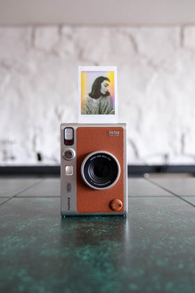 Fujifilm Instax Mini EVO microSD slot open for expanded storage