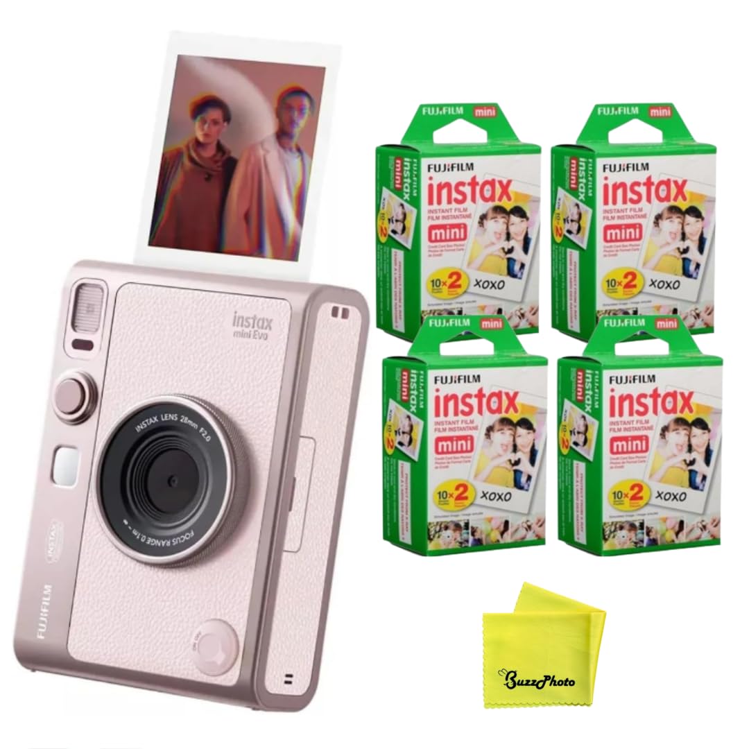 Fujifilm Instax Mini Evo pink camera for instant high-quality prints