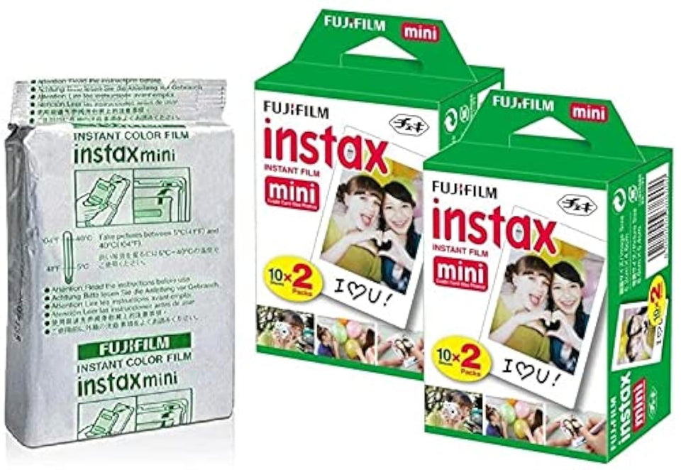 Fujifilm Instax Mini bulk film pack showing 50 shots