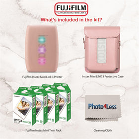 Instax Mini Film 40 sheets pack shown for vibrant instant photos.