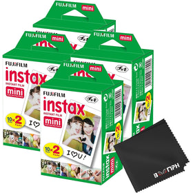 Fujifilm Instax Mini film 80 shots pack for vibrant instant prints.