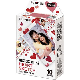 Fujifilm Instax Mini Heart Sketch design adds romantic borders for personal memories