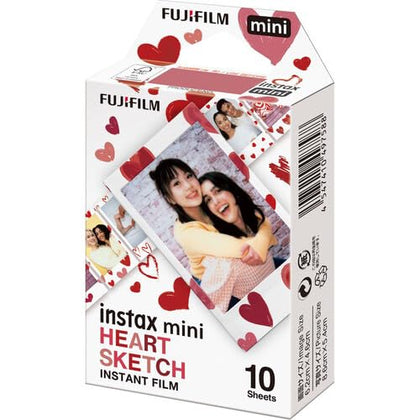 Fujifilm Instax Mini Heart Sketch design adds romantic borders for personal memories