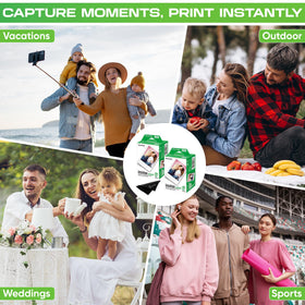 Fujifilm Instax prints beside Balveli cloth for clean, smudge-free photos