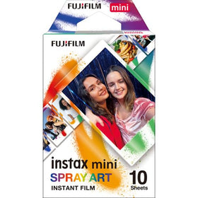 Fujifilm Instax Mini Film contact sheet design for retro creative prints