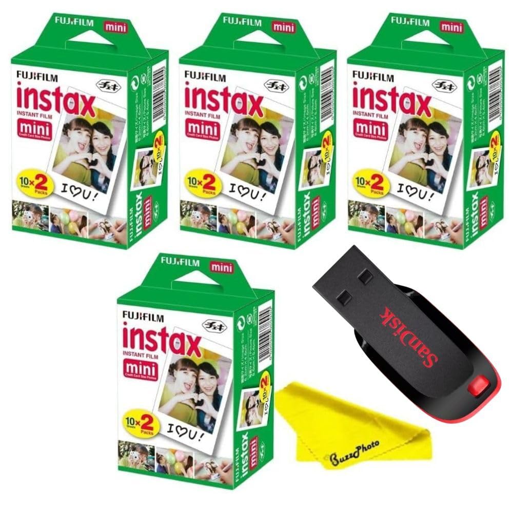 Fujifilm Instax Mini twin pack with 20 prints for quick sharing