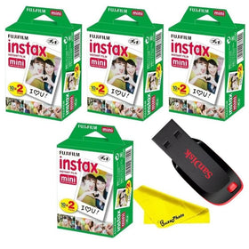Fujifilm Instax Mini twin pack with 20 prints for quick sharing