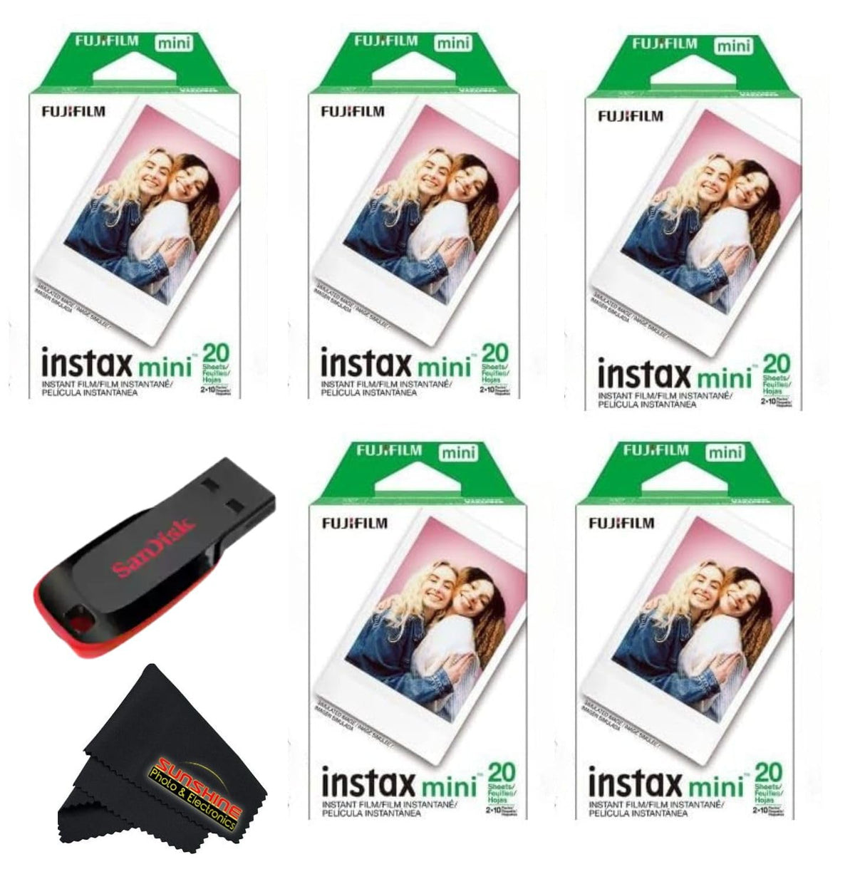 Fujifilm Instax Mini twin-pack film for crisp instant photos