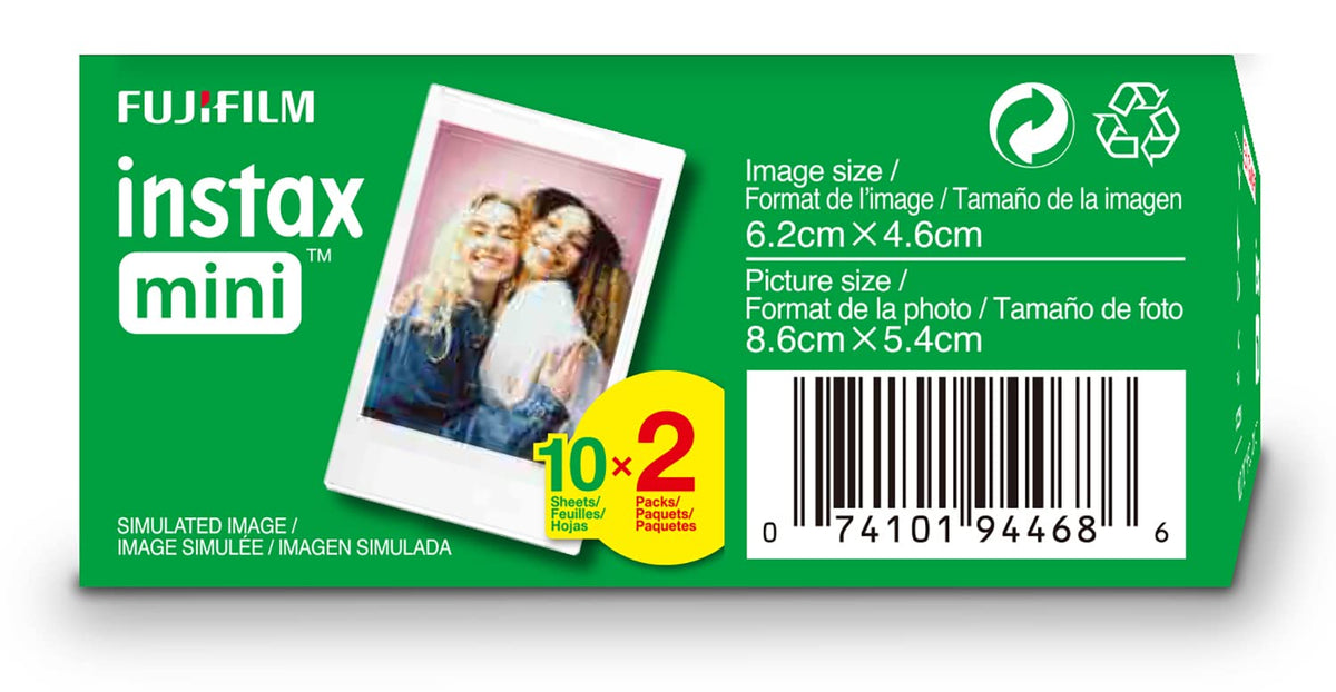Fujifilm Instax Mini film delivers vibrant color reproduction for portraits.