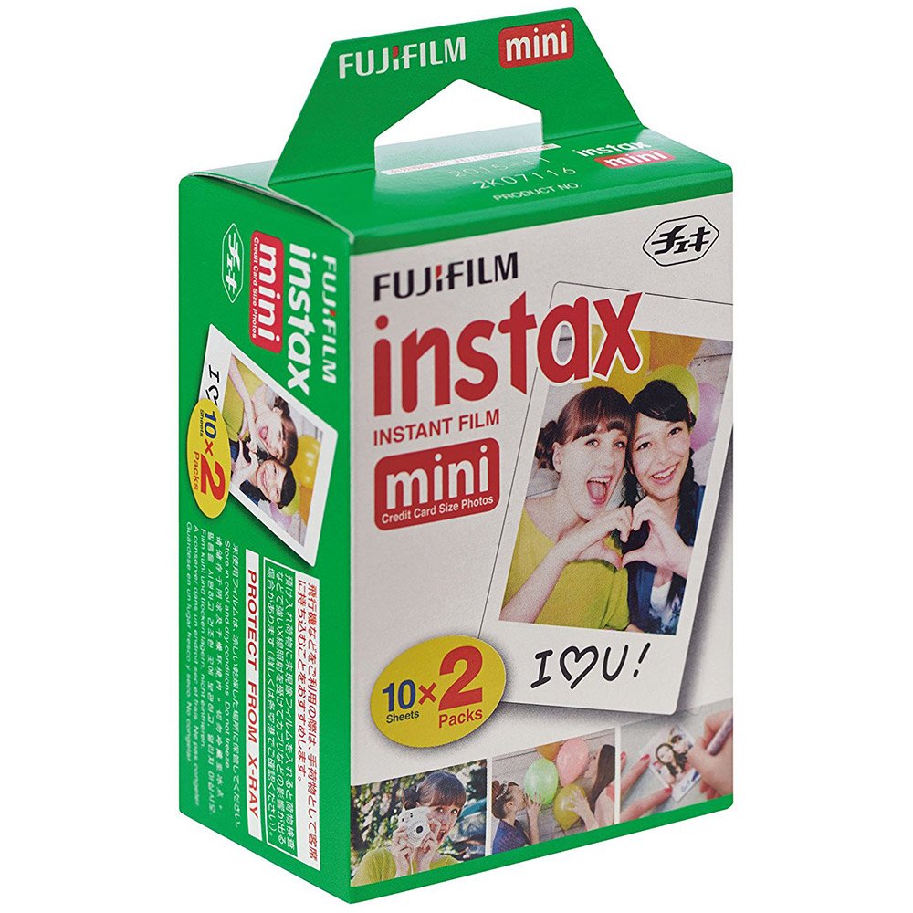 Fujifilm Instax Mini glossy print detail showing sharp color and natural skin tones