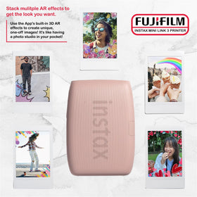 Fujifilm Instax Mini Link 3 prints develop in about 90 seconds for keepsakes.