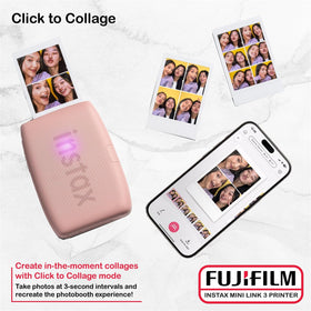 Fujifilm Instax Mini Link 3 AiR Studio AR effects add 3D embellishments.