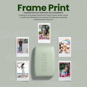 Bundle content with charger and Sage Green travel bag for travel printing.