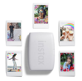 Fujifilm Instax Mini Link 3 with sample film pack for spontaneous memories.