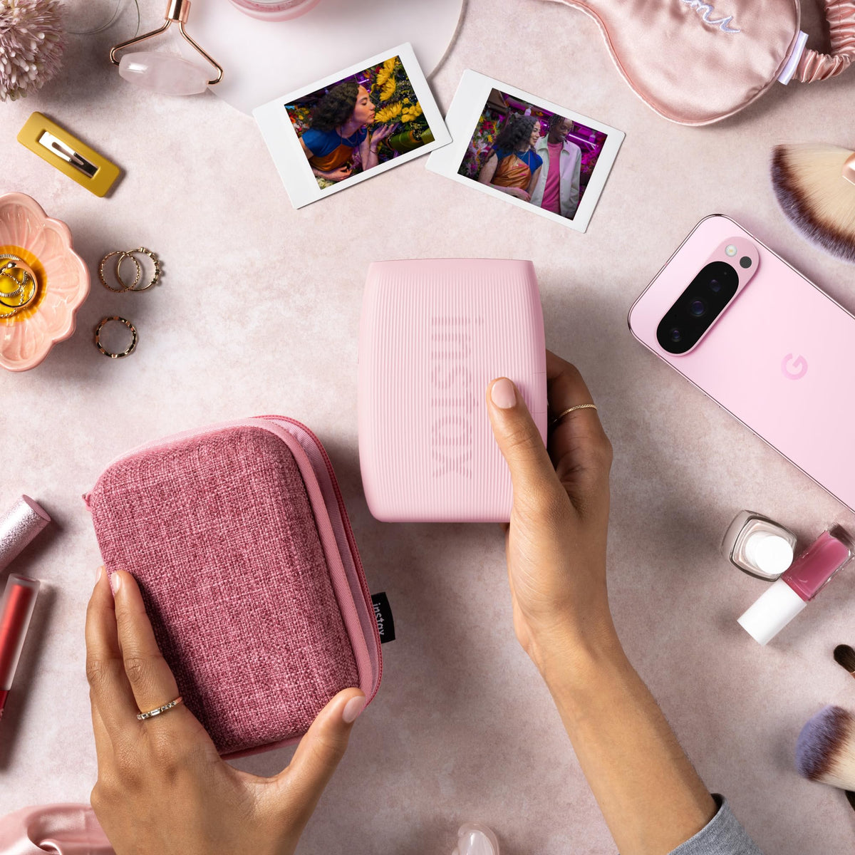 Fujifilm Instax Mini Link 3 Pixel Special Edition Pink collage print preview from Click to Collage