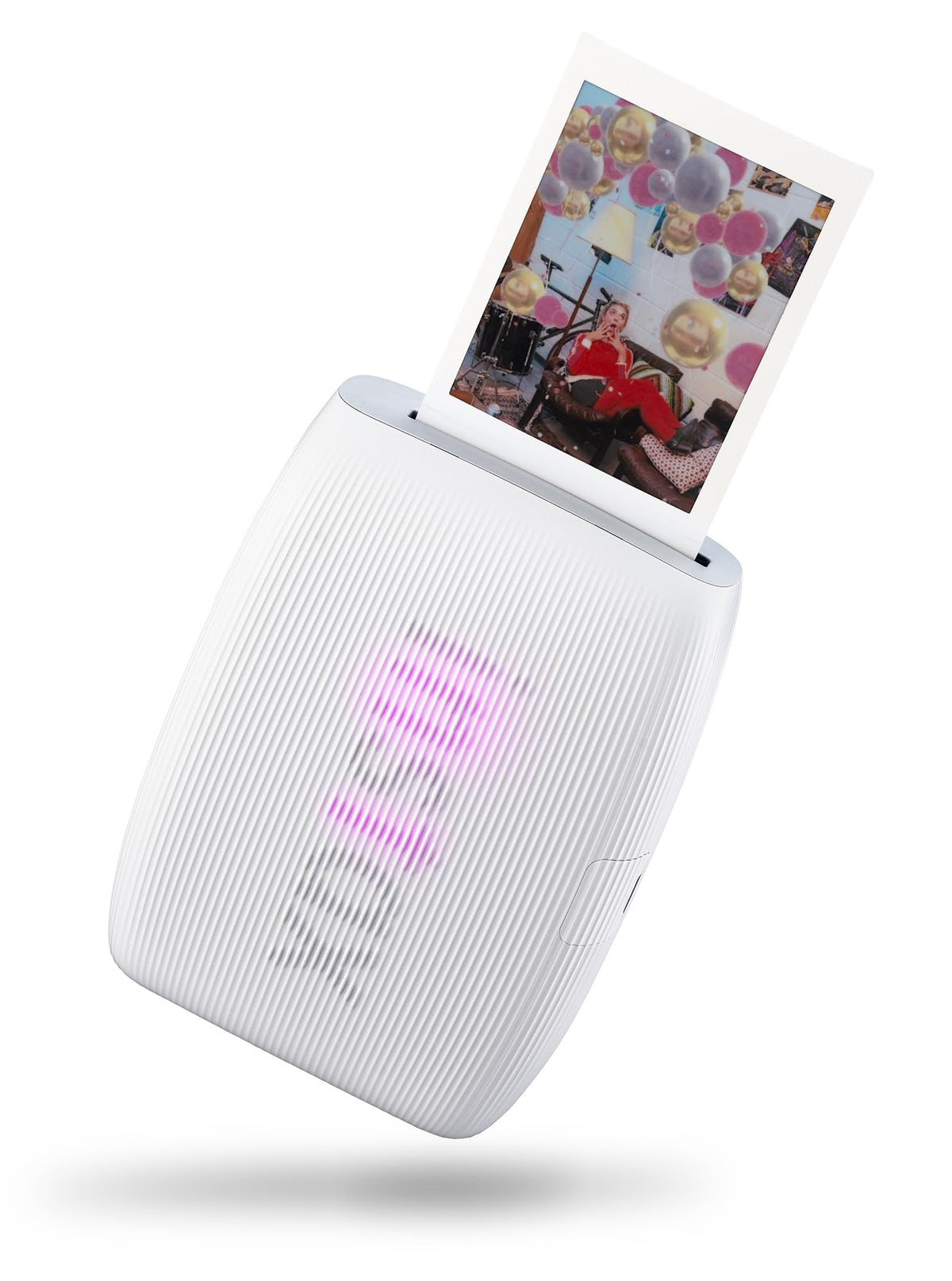 Fujifilm Instax Mini Link 3 printer in Clay White ready for portable printing.