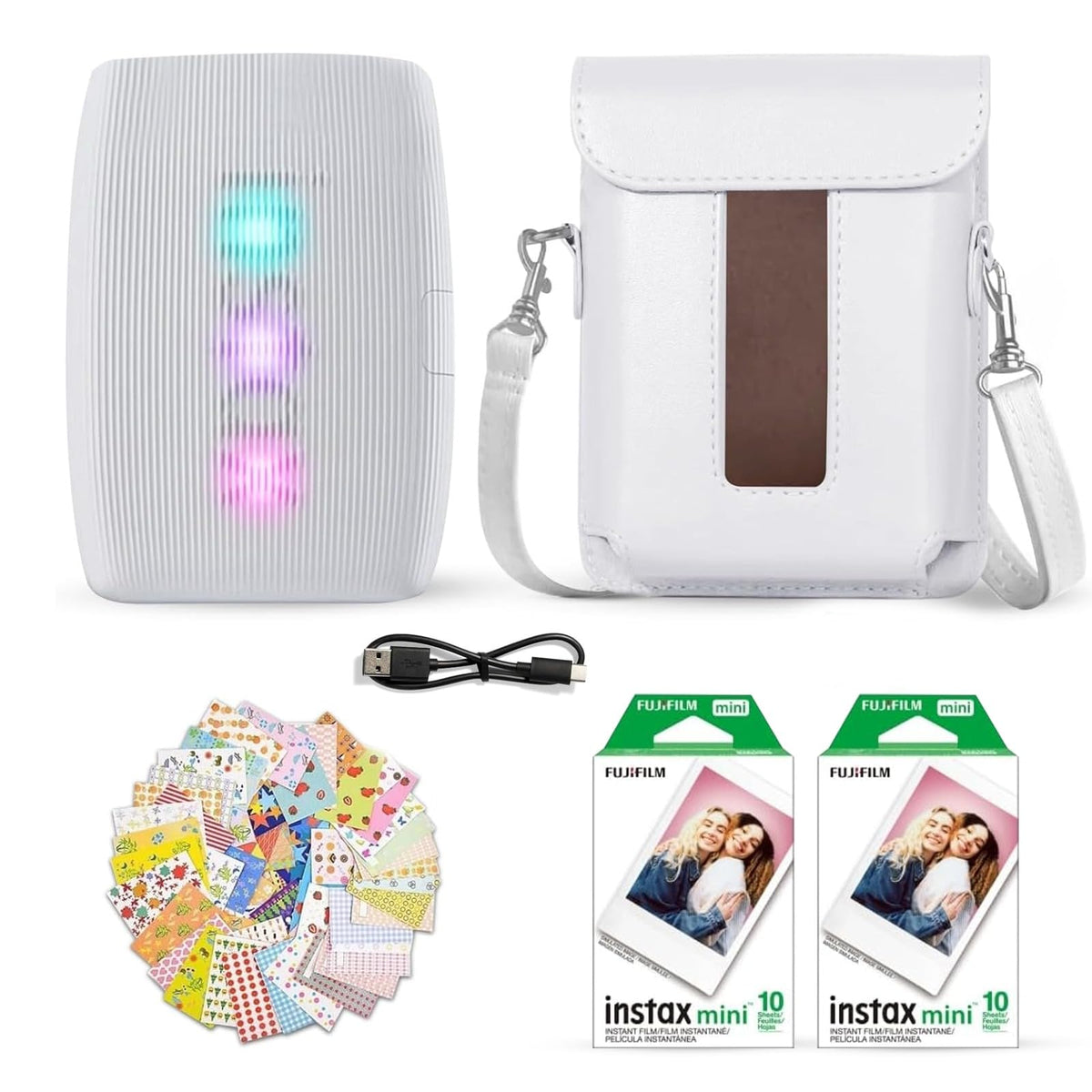 Fujifilm Instax Mini Link 3 printer in clay white for quick portable prints