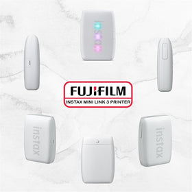 Clay White protective case safeguarding the Instax Link 3 on the go.