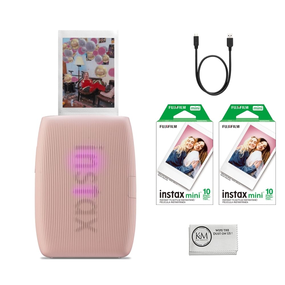 Fujifilm Instax Mini Link 3 Rose Pink printer for quick on-the-go instant photos
