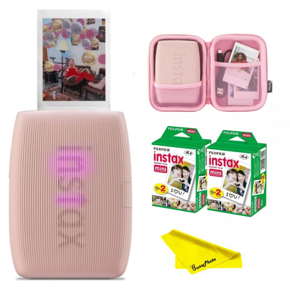 Fujifilm Instax Mini Link 3 rose pink printer for on-the-go photo printing