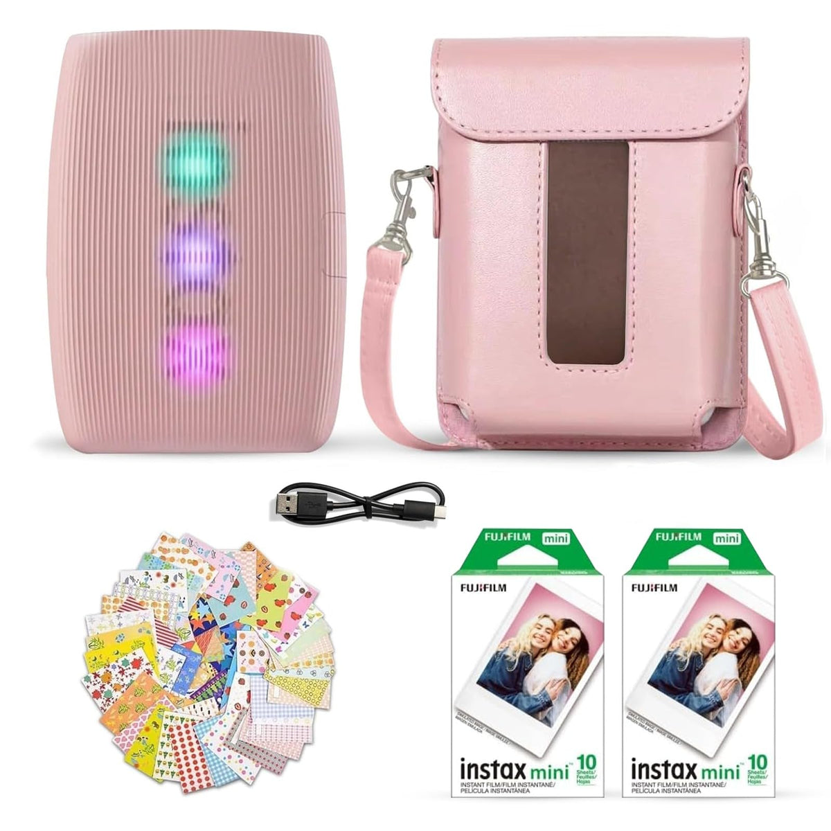 Fujifilm Instax Mini Link 3 Rose Pink printer ready for on-the-go printing